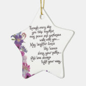 Weddenschap of Verloving Gift Keramisch Ornament (Links)