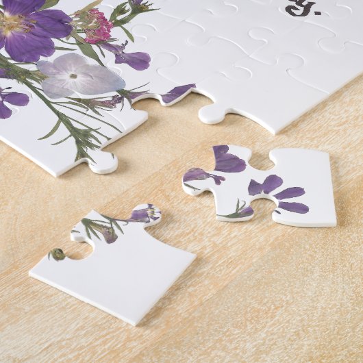 Weddenschap of Verloving Gift Legpuzzel (Zijkant)