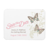 Weddenschap om de datum te bewaren die de vlinder  magneet (Horizontaal)