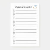 Weddenschap om een lijst met diamanten te controle post-it® notes (Voorkant)