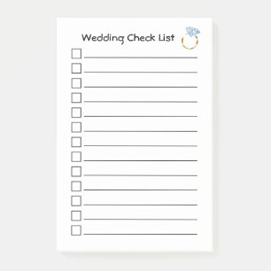 Weddenschap om een lijst met diamanten te controle post-it® notes