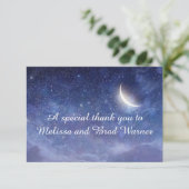 Weddenschap onder de algemene sterrenkaart bedankkaart (Staand voorkant)