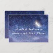 Weddenschap onder de algemene sterrenkaart bedankkaart (Voorkant / Achterkant)