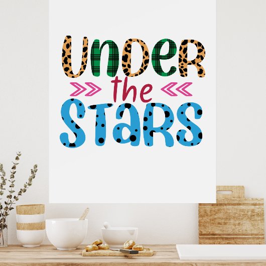 Weddenschap onder de ster poster (Keuken)