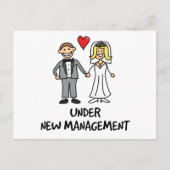 Weddenschap - onder nieuw beheer briefkaart (Voorkant)