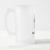 Weddenschap - onder nieuw beheer matglas bierpul (Links)