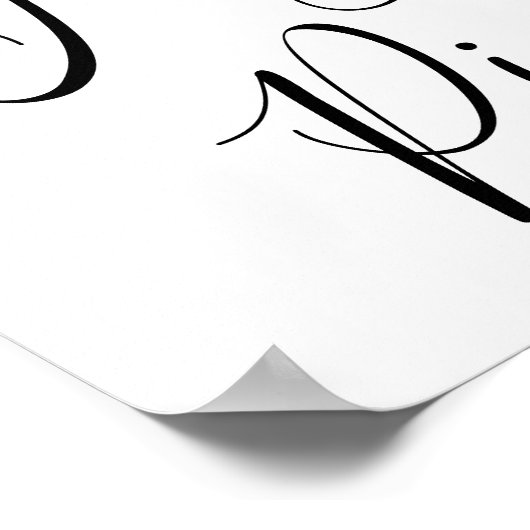 Weddenschap - Onderteken onze Jenga Piece Greenery Poster (Hoek)