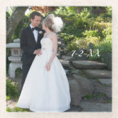 Weddenschap Onderzetter Bindingdatum Glazen Onderzetter (Voorkant)