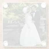 Weddenschap Onderzetter Bindingdatum Glazen Onderzetter (Achterkant)