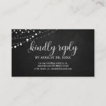 Weddenschap Online RSVP Rustic Rustic Chalkboard Informatiekaartje<br><div class="desc">Weddenschap Online RSVP Rustic Rustic Chalkboard Enclosure Card</div>