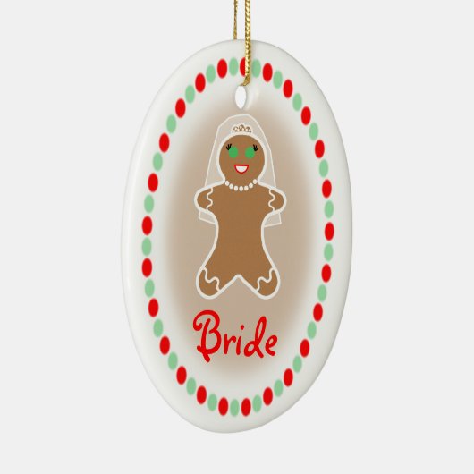 Weddenschap - ontbijtbride keramisch ornament (Rechts)