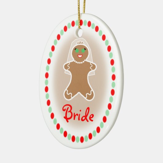 Weddenschap - ontbijtbride keramisch ornament (Links)