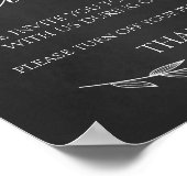 Weddenschap - Ontgrendeld ceremonie-bord Poster (Hoek)