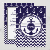 Weddenschap op een schip of een boot Nautical Anch Kaart (Voorkant / Achterkant)
