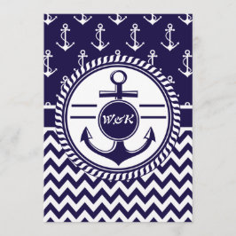 Weddenschap op een schip of een boot Nautical Anch Kaart