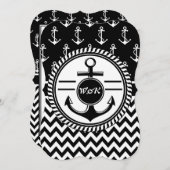 Weddenschap op een schip of een boot Nautical Anch Kaart (Voorkant / Achterkant)