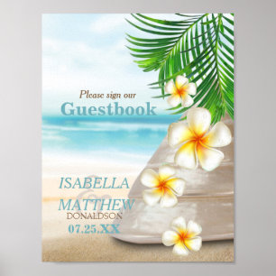 Weddenschap op het strand poster