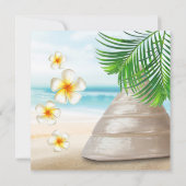 Weddenschap op het strand | repetitief diner kaart (Achterkant)