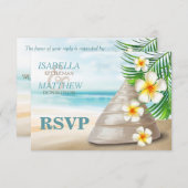 Weddenschap op het strand | RSVP (Voorkant / Achterkant)