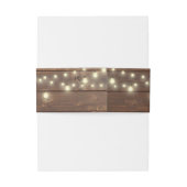 Weddenschap op hout met licht uitnodigingen wikkel (Achterkant Voorbeeld)