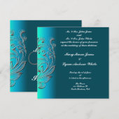 Weddenschap Op ingeslagen toon Aqua Classic Kaart (Voorkant / Achterkant)