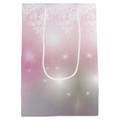 Weddenschap op roze Bokeh Medium Cadeauzakje (Achterkant)