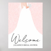 Weddenschap op roze Vrijgezellenfeest Poster (Voorkant)