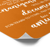 Weddenschap Open Bar Funny Drunken Shenanigans Sig Poster (Hoek)