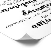 Weddenschap Open Bar Funny Drunken Shenanigans Sig Poster (Hoek)