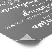 Weddenschap Open Bar Funny Drunken Shenanigans Sig Poster (Hoek)