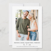 Weddenschap Opslaan Datum 2 Foto achterzijde Eigen Save The Date (Achterkant)