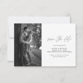 Weddenschap Opslaan Datum handgeschreven fotominim Save The Date (Achterkant)