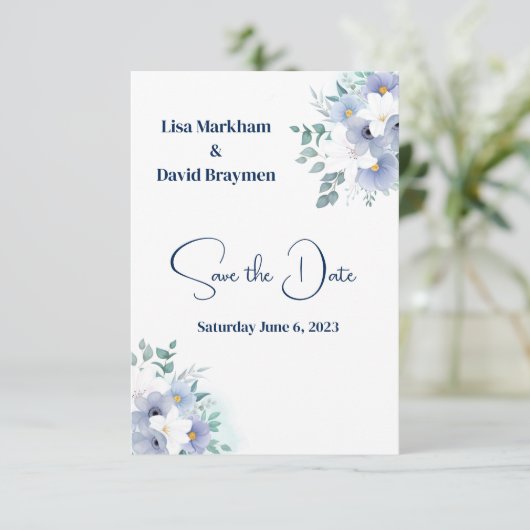 Weddenschap Opslaan Datum uitnodiging (Staand voorkant)