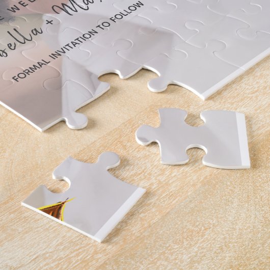 Weddenschap Opslaan Datum uitnodiging Legpuzzel (Zijkant)