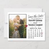 Weddenschap Opslaan Datum willekeurig maandrooster Magnetische Uitnodiging (Voorkant)