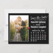 Weddenschap Opslaan Datum willekeurig maandrooster Magnetische Uitnodiging (Voorkant)