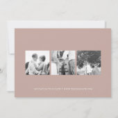 Weddenschap Opslagdatum legant 4 Fotoroze Confetti Save The Date (Achterkant)