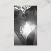 Weddenschap oranje bloesfoto met QR bruiloft Informatiekaartje (Achterkant)