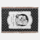 Weddenschap Oude Engelse Sheepdogs Bride Groom Gra Deken (Voorkant)