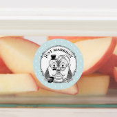 Weddenschap Oude Engelse Sheepdogs Bride Groom Gra Labels (Aangebracht)