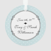 Weddenschap Oude Engelse Sheepdogs Bride Groom Gra Ornament (achterkant)