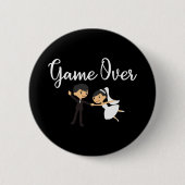 Weddenschap over bride en bruid - Gift Idee Ronde Button 5,7 Cm (Voorkant)