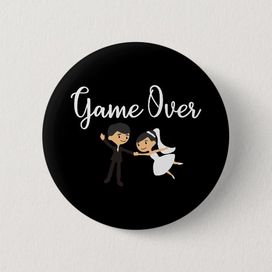 Weddenschap over bride en bruid - Gift Idee Ronde Button 5,7 Cm (Voorkant)