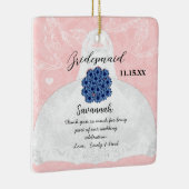 Weddenschap over bruidsmeisje - kies kleur keramisch ornament (Rechts)