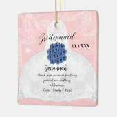 Weddenschap over bruidsmeisje - kies kleur keramisch ornament (Links)