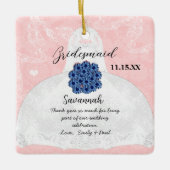 Weddenschap over bruidsmeisje - kies kleur keramisch ornament (Voorkant)