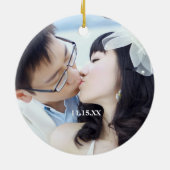 Weddenschap over bruidsmeisje - kies kleur keramisch ornament (Achterkant)