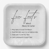 Weddenschap over harten papieren bordje (Voorkant)