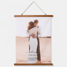 Weddenschap over het internet hangend wandkleed