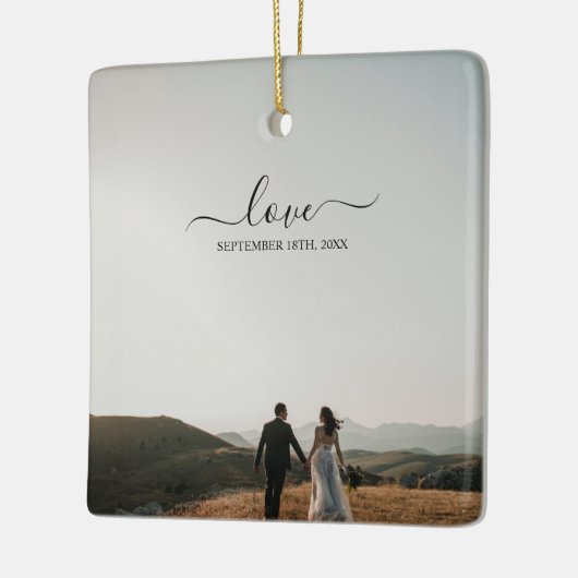 Weddenschap over het internet keramisch ornament (Links)